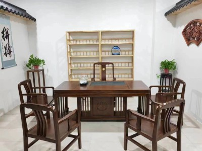 全实木乌金工艺茶台图3