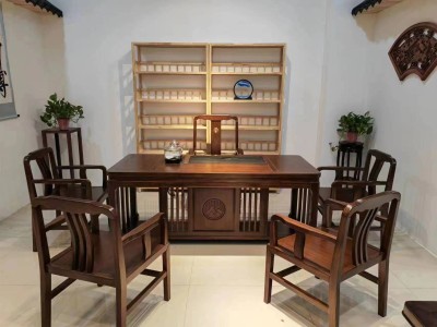 全实木乌金工艺茶台图2