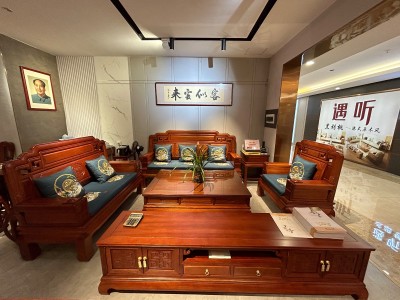 仿古沙发：国色天香沙发图6