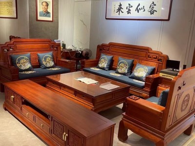 仿古沙发：国色天香沙发图7