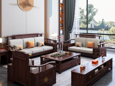 新中式沙发：6006沙发  6009沙发 6005沙发 6008沙发（高箱款） 6002沙发图2