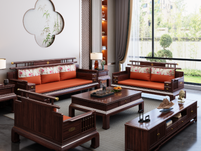 新中式沙发：6006沙发  6009沙发 6005沙发 6008沙发（高箱款） 6002沙发图5