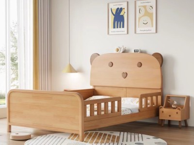 榉木护栏童床、全实木不贴皮！图2