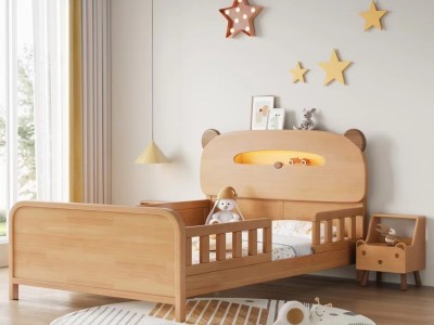 榉木护栏童床、全实木不贴皮！图5