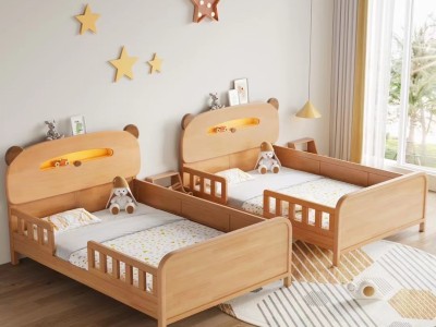 榉木护栏童床、全实木不贴皮！图6