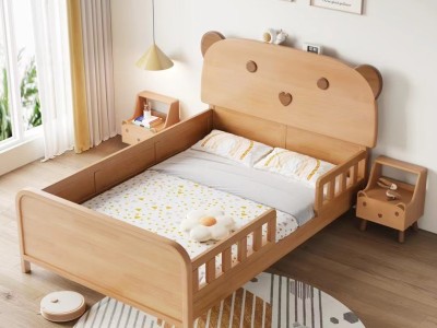 榉木护栏童床、全实木不贴皮！图3