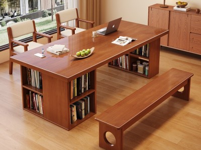 923#橡木大板桌，桌面宽80厘米，厚6.5厘米图3