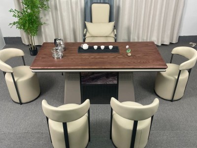 高奢国潮风系列白蜡木星耀A05 尺寸1.6米1.8米2米2.2米2.4米 5款椅子随意搭配图6