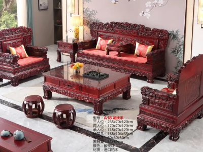 仿古实木沙发！  别墅大平层自建房首选！图3