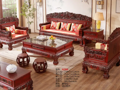 仿古实木沙发！  别墅大平层自建房首选！图5