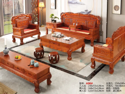 仿古实木沙发！  别墅大平层自建房首选！图4