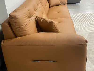 爆款软体沙发 型号：739#-1A 生态真皮面料图5