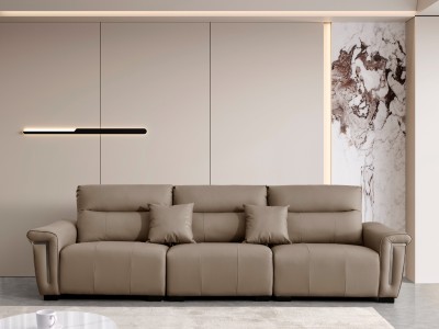 爆款软体沙发 型号：1010# A 咖色图2