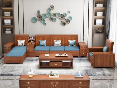 花梨实木贵妃转角沙发图6