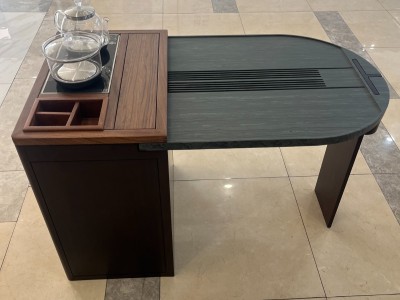 玲珑小茶台 108*60*70cm 乌金木图2