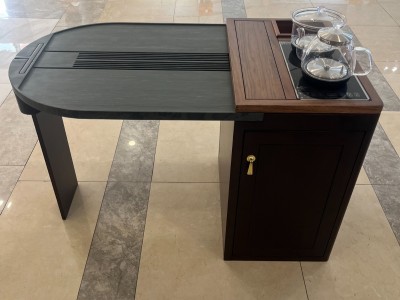 玲珑小茶台 108*60*70cm 乌金木图3