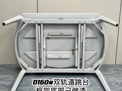 原版本全橡木框架餐桌： D160双轨台脚 椅：D80-D81高档豆腐架猫抓皮椅图6