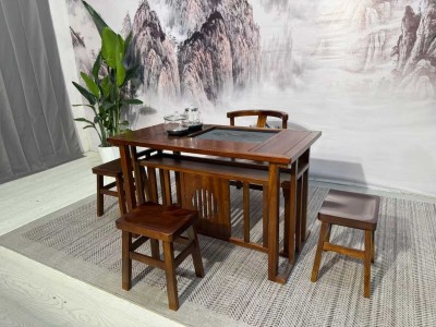实木小茶台，阳台小茶台系列图4