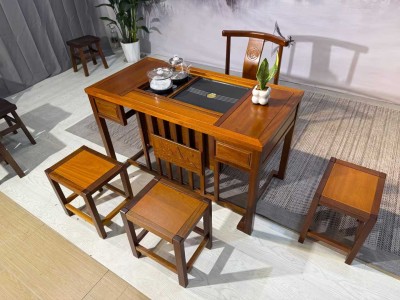 实木小茶台，阳台小茶台系列图7