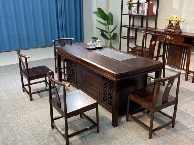 一帆风顺茶台 规格：180*85*75、200185*75cm 材质：格木图2