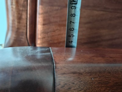 胡桃木床 1.5米  1.8米 配3X20桉木月牙床边(五金加厚) 3X6杉木7根大床子图9