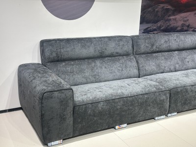 型号：雪尼尔1090# 长宽高：320*100*90cm 材质：雪尼尔面料 实木弹簧底架  高密度海绵 颜色：碳石灰图3