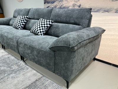 型号：雪尼尔1037# 长宽高：300*110*100cm 材质：雪尼尔面料 实木弹簧底架 高密度海绵 颜色：银河灰图2