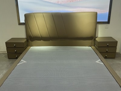 高品质 高性价比！生态真皮软体床图2