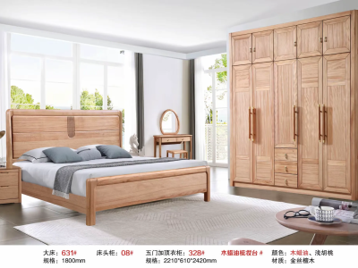 金丝檀木 木蜡油套房家具图2