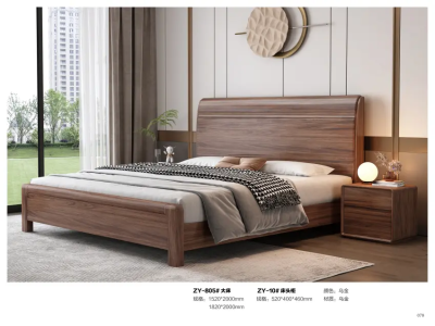 乌金木大床图6