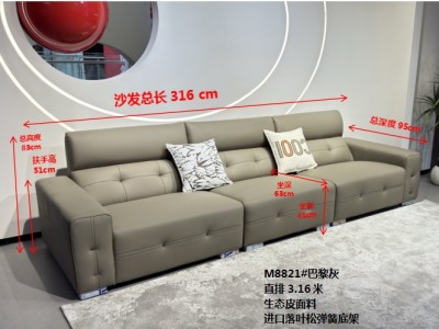新品爆款来袭 M8821#  直排3.16米 生态皮面料图8