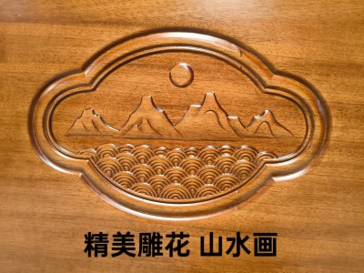 全格木88官帽系列，标配5*17橡木卡槽床边，5*6燕尾过油床子图8