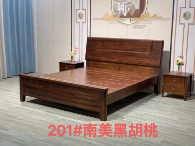 南美黑胡桃木款 11根4*15规格静音床板图2
