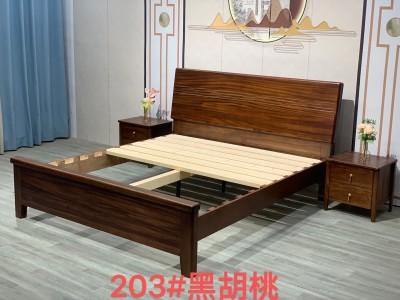 南美黑胡桃木款 11根4*15规格静音床板图6