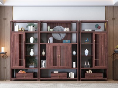 7409＃新款组合书架 书架中柜1180×400×1900mm 书架边柜800×400×1900mm图3