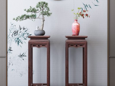 7425＃乌金玄关 1560*360*960mm	 1300*360*960mm	 203＃花架 335*335*90cm图3