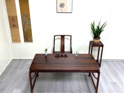 乌金木清逸茶桌160x80x75cm图3