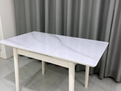809#奶油风拉台（玉晶石） 尺寸：缩：90*70 伸：1.2*70 高：74图6