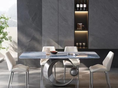 超晶石 岩板方桌  1.2-1.8米 颜色：台面颜色多色可选，可用岩板 微晶石 超晶石图5