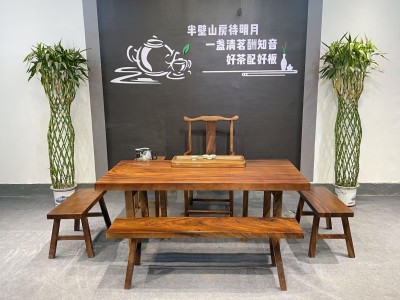 胡桃木大板茶台！各种尺寸、各种配置都有！图3