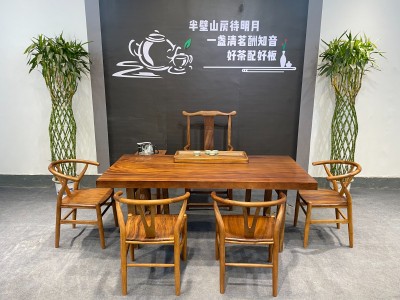 胡桃木大板茶台！各种尺寸、各种配置都有！图6