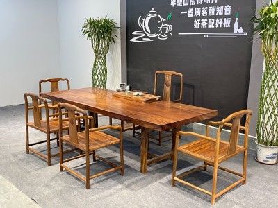 胡桃木大板茶台！各种尺寸、各种配置都有！图4