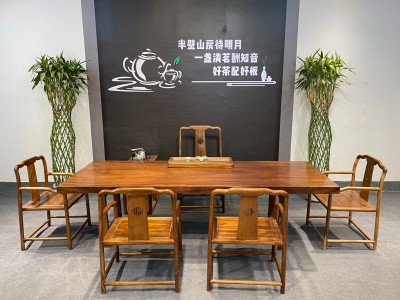 胡桃木大板茶台！各种尺寸、各种配置都有！图5