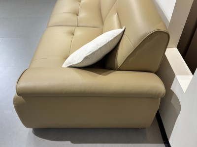 客厅沙发 真皮沙发 直排沙发 软体沙发 Y9956#郁金色 直排2.98米图6