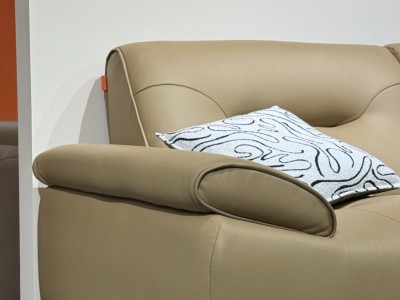 客厅沙发 真皮沙发 直排沙发 软体沙发 Y9956#郁金色 直排2.98米图7