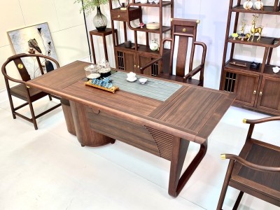 朝暮茶台，北美黑胡桃 规格：1.82米*83*75图5