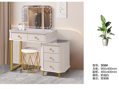现代时尚轻奢妆台 梳妆台 化妆台 化妆镜图2