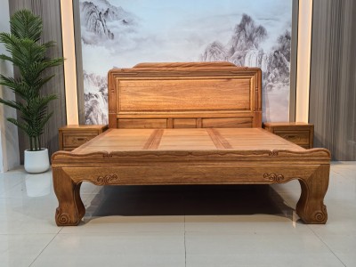 木蜡油工艺老虎脚新古典床！有1.5、1.8、2米。既大气又健康环保！图4