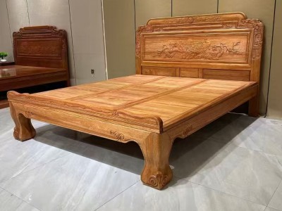 木蜡油工艺老虎脚新古典床！有1.5、1.8、2米。既大气又健康环保！图8