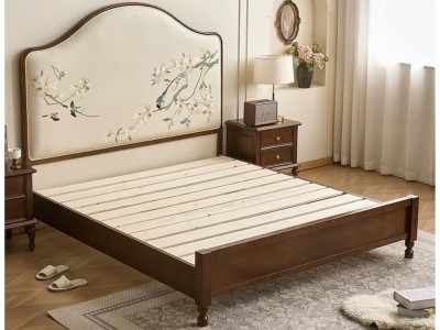 中古风，美式，欧工，法式家具系列，中古风床，美式床图2